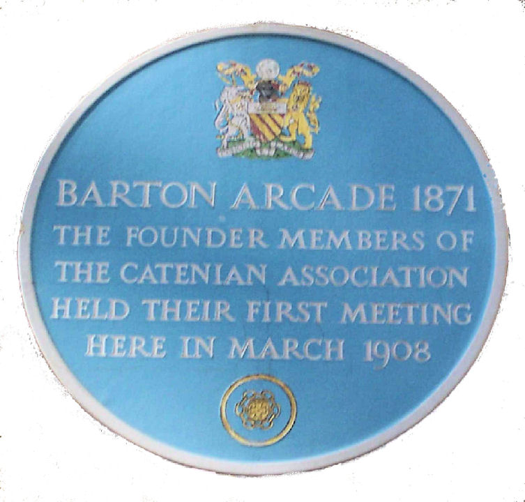 Barton Arcade Plaque