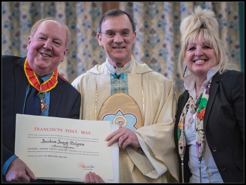 Mr & Mrs Mulgrew with Bishop John